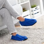 Chaussons chauffants micro - ondes - shop - story - hot sox blue - bleu