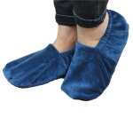 Chaussons chauffants - vivezen - taille 36 au 43 - bleu - graines de bl� et lavandin