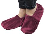 Chaussons chauffants - vivezen - taille 36 au 43 - violet - graines de bl et lavandin
