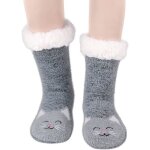 Chausson chaussette femmechaussettes chat femme chaude hiver chaussettes  la maison antidrapantes chaussette ...