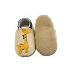 Chaussons cuir souple bébé - insfity - jaune - mixte Chaussons cuir souple bébé - insfity - jaune - mixte