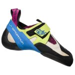Chaussons descalade femme la sportiva skwama - apple green / cobalt blue - 36