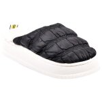 Chausson femme cocooning md8587 noir - ozabi - fourr�es et confortables