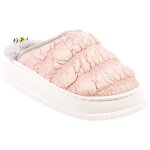 Chausson femme cocooning - ozabi - md8587 - rose - fourr�es et antid�rapantes