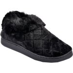 Chausson femme cocooning - ozabi - md8656 noir - fourres et antidrapantes