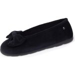 Isotoner chaussons ultra confortables (technologie everywear?) intemporelles et faciles  enfiler noir ...