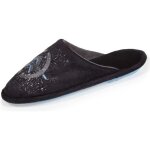 Isotoner chaussons impressions gomme noir garon