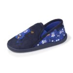 Isotoner chaussons semelle antidrapante marine garon