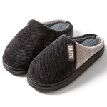 Chausson hommetaille 40 - 46 pantoufles unisexes tricot en peluche hiver chaudeschaussons femme antidrapante ...