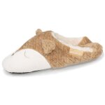 Isotoner chaussons beige femme