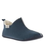 Pantoufles en laine - la maison de lespadrille - femme - bleu marine - doublure 100% pure laine