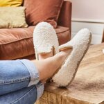 Chaussons lainey - blanc - femme