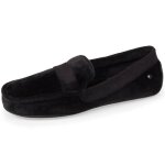 Isotoner chaussons ultra confortables et l�gers noir / noir homme