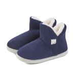 Chausson montant femmes hiver pantoufles intrieur chaud peluche doublure bottes maison slippers