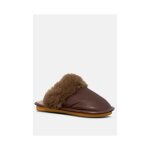 Chaussons mules homme - kebello - marron - chaud doux et lger - taille 40