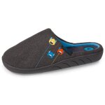 Isotoner chaussons légers et confortables faciles à enfiler gris chiné garçon Isotoner chaussons légers et confortables faciles à enfiler gris chiné garçon