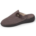 Chaussons mules à petit talon taupe pour femme - isotoner - semelle everywear? - lavables en machine Chaussons mules à petit talon taupe pour femme - isotoner - semelle everywear? - lavables en machine