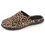 Chaussons mules velours ultra - doux girafe femme - isotoner - confortable semelle everywear?