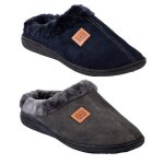 Chaussons pantoufles homme confort - ozabi - suedine - semelle antid�rapante