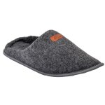 Chaussons pantoufles homme ozabi - suedine - mbs00650 gris - confort - semelle antidrapante