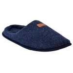 Chaussons pantoufles homme ozabi - suedine - mbs00650 marine - confortable et antid�rapant