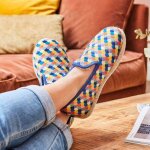 Chaussons rainbow - bleu - femme
