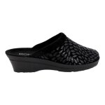 Chaussons - rohde - 2456 noir - talon compensé - confortables et faciles à enfiler Chaussons - rohde - 2456 noir - talon compensé - confortables et faciles à enfiler