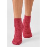Damart - mi - chaussettes de lit rversibles et mixtes thermolactyl - framboise