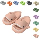 Chaussons - shark cloud - pantoufle de requin - antidrapants - respirants - rose