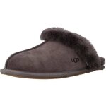 Chausson ugg scuffette ii - femme - ugg - gris - tige en cuir sude - intrieur en peau de mouton vritable ...