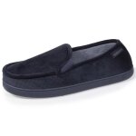 Isotoner chaussons velour ultra doux marine homme