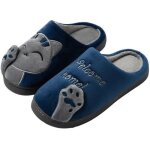 Chausson36 - 45eu peluche douce chat chaussons maison mixte dint�rieurpantoufles femme dhiver peluche ...