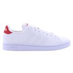 Chaussures adidas advantage blanc - homme / adulte - synthtique - lacets - plat