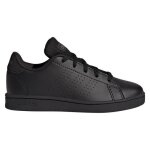 Chaussures adidas advantage lifestyle court lace sneaker - enfant - noir - tennis - occasionnel