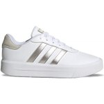Chaussures adidas court platform w pour femme - blanc - synthtique - lacets