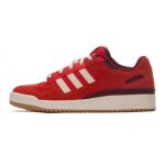 Chaussures adidas forum low cl rouge - homme / adulte - synthtique - lacets - plat