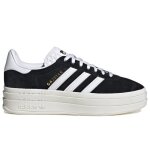 Chaussures adidas gazelle bold w pour femme noir - lacets - synthétique - adulte Chaussures adidas gazelle bold w pour femme noir - lacets - synthétique - adulte