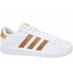 Basket - ball - adidas - grand court 20 k - blanc - mixte / enfant - indoor