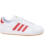 Chaussures de basket - ball adidas grand court base rouge - blanc - homme / adulte - running - synthtique ...
