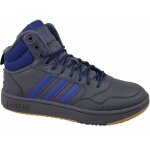 Chaussures adidas hoops 3. 0 mid wtr bleubleu marine - homme / adulte