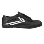 Chaussure athltique feiyue fe lo 1920 - noir - cuir - lacets - adulte - plat - mixte