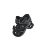 Chaussures - bb fille - babies - noeud - cuir - noir - verni - semelle rigide - pointure du 15 au 19 ...