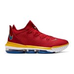 Chaussures de basket - ball nike lebron 16 low - blanc rouge miel - adulte - homme - terrain indoor - ...