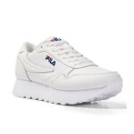 Chaussures basses en cuir orbit zeppa - fila - blanc - mixte - adulte - lacets - plat