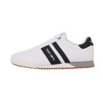 Chaussures basses cuir ou simili chaussures retro tennis homme - teddy smith
