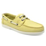 Chaussures bateau pour femme seajure lipite cuir nubuck citron