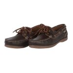 Chaussures bateau femme - weatherbeeta dublin wychwood arena - cuir - semelle en caoutchouc - marron