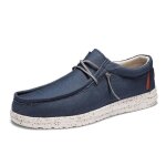 Chaussures bateau homme respirante classique textile enfiler casual printemps - Été - bleu Chaussures bateau homme respirante classique textile enfiler casual printemps - Été - bleu