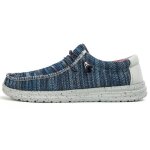 Chaussures bateau homme - respirantes - enfiler - bleu - confortable
