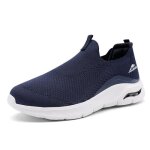 Chaussures bateau homme respirantes t maille textile casual - bleu